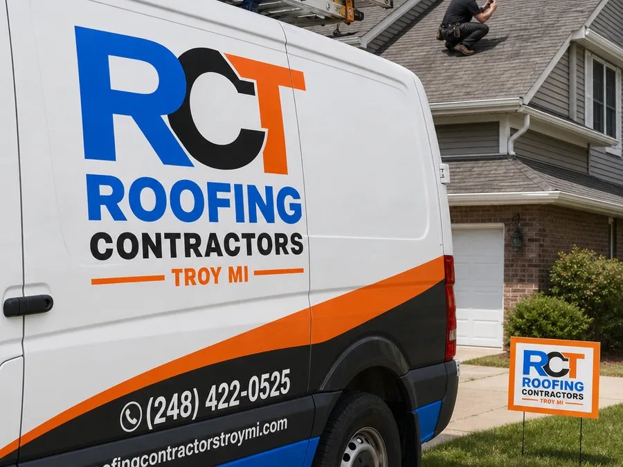 Contractor documenting residential roof flashing and shingle condition during an inspection